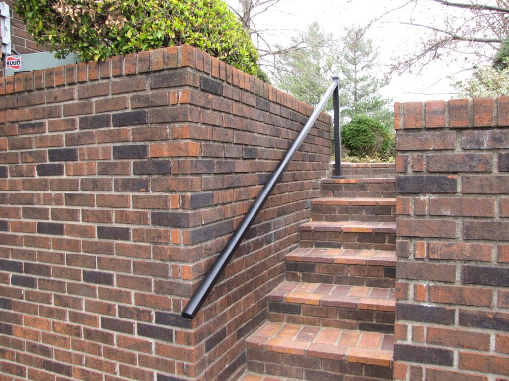 Aluminum Handrail Direct Railing on Brick Wall