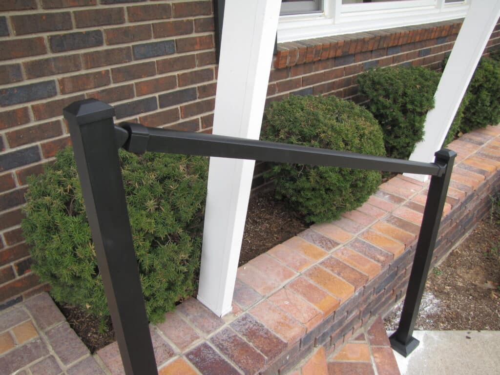 Powder-coated aluminum handrail from AHD