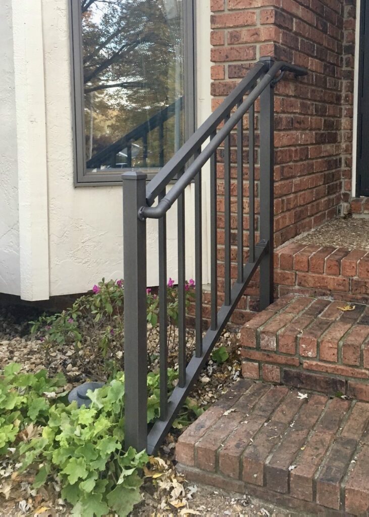 Aluminum Handrail Direct aluminum railing at Lynn Rowe House