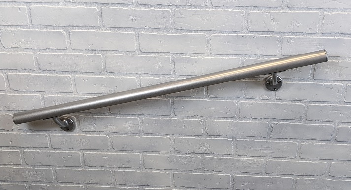 Aluminum Handrail Direct - Handrail in Powder-Coated Silver