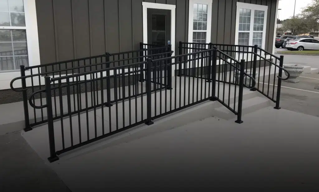 ADA Ramp with Handrail