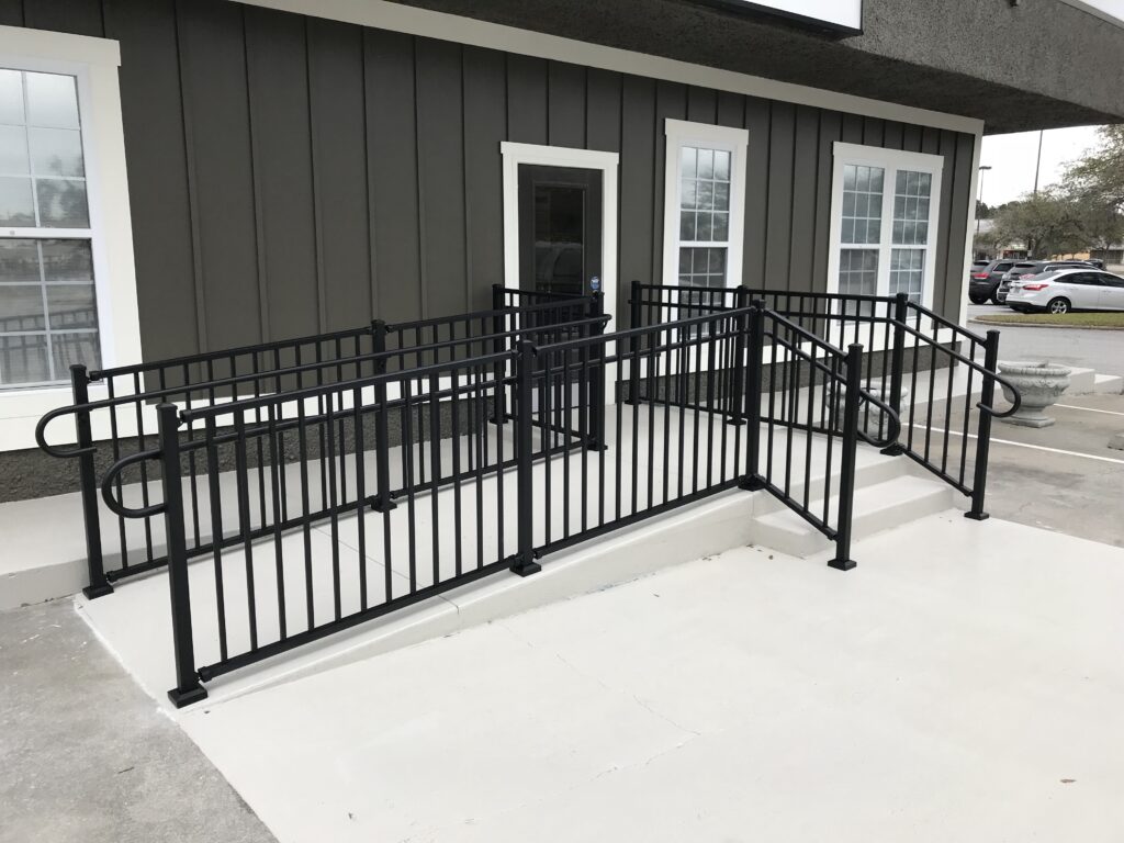 ADA Ramp with Handrail