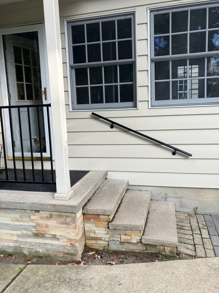 Aluminum Handrail Direct DHR on stairs